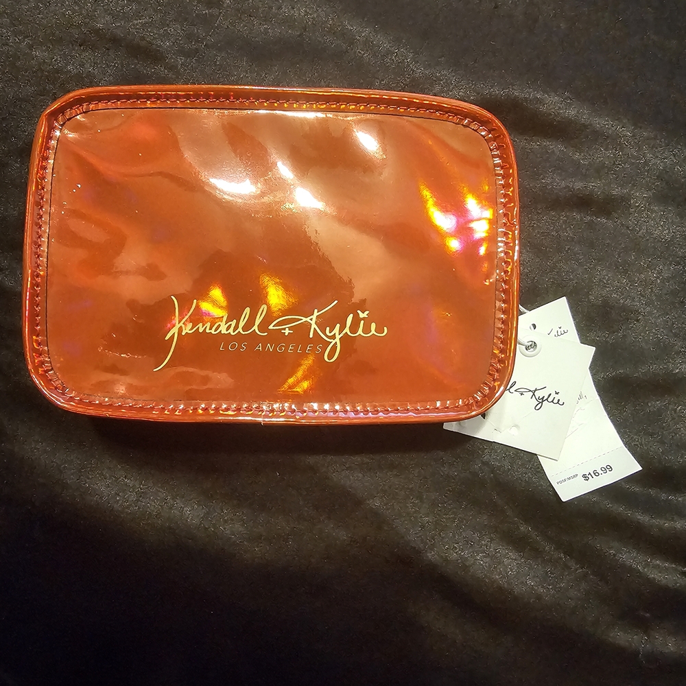 Kendall + Kylie Orange Cosmetic Bag